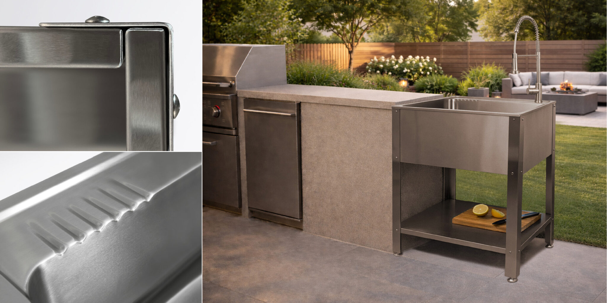 Tom Korzen - Product Design and Development Portfolio - Stainless Steel Utility Sink Station