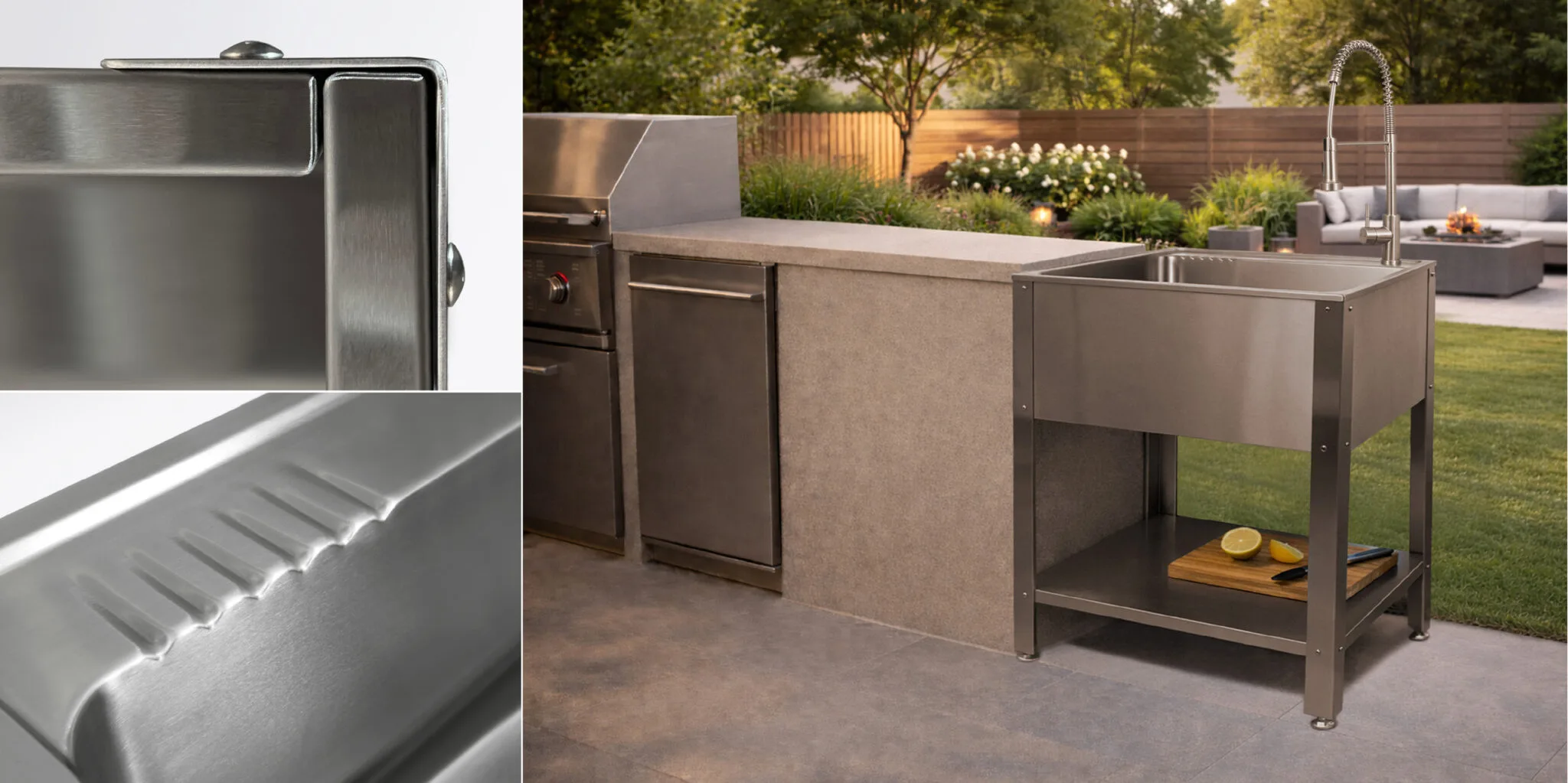 Tom Korzen - Product Design and Development Portfolio - Stainless Steel Utility Sink Station